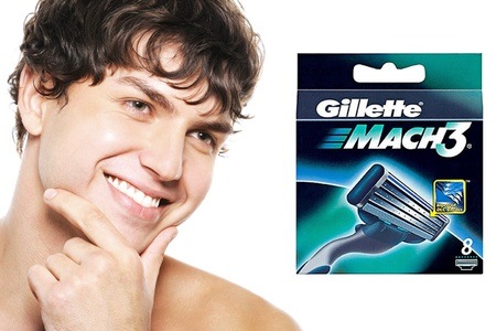 Groupon - 8 - 32 Gillette Mach 3 mesjes