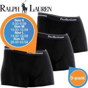 iBood Health & Beauty - Ralph Lauren Heren Boxer 3-pack (Zwart) - Maat S
