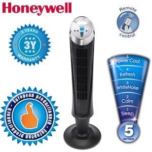 iBood Home & Living - Honeywell ultrastille torenventilator met 5 standen, timer en afstandsbediening