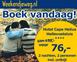 Weekendjeweg - Hotel Cape Helius 4* vanaf 76,-.
