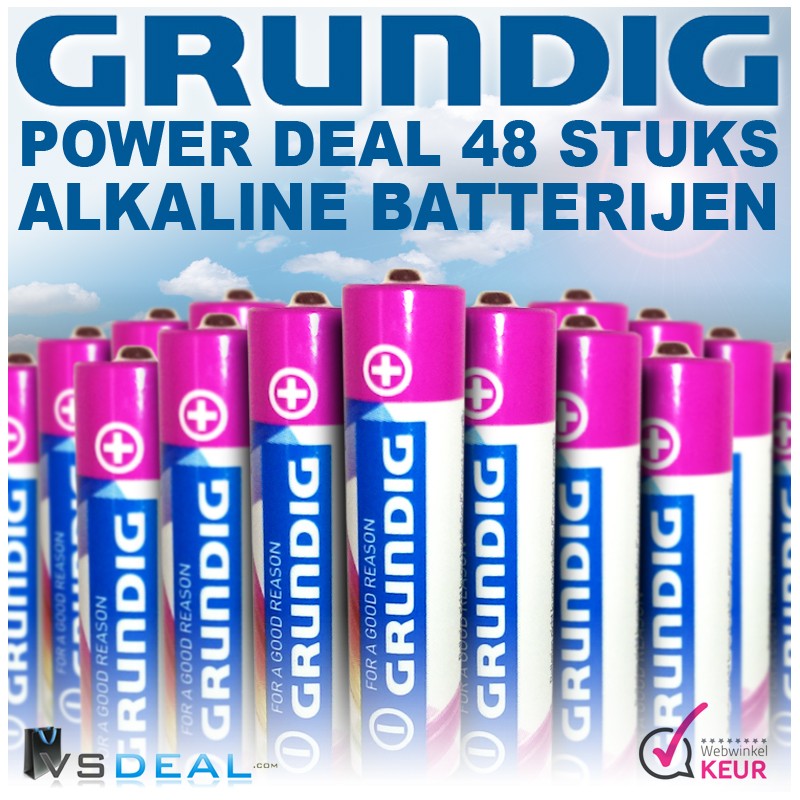 vsdeal.com - 48 x Grundig Power ++ Batterijen UITVERKOOP!!!!
